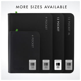 Vault X binder measures 33 cm by 35 cm for easy shelving.