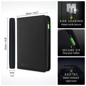Vault X binder showing 360-card capacity for organized collection.