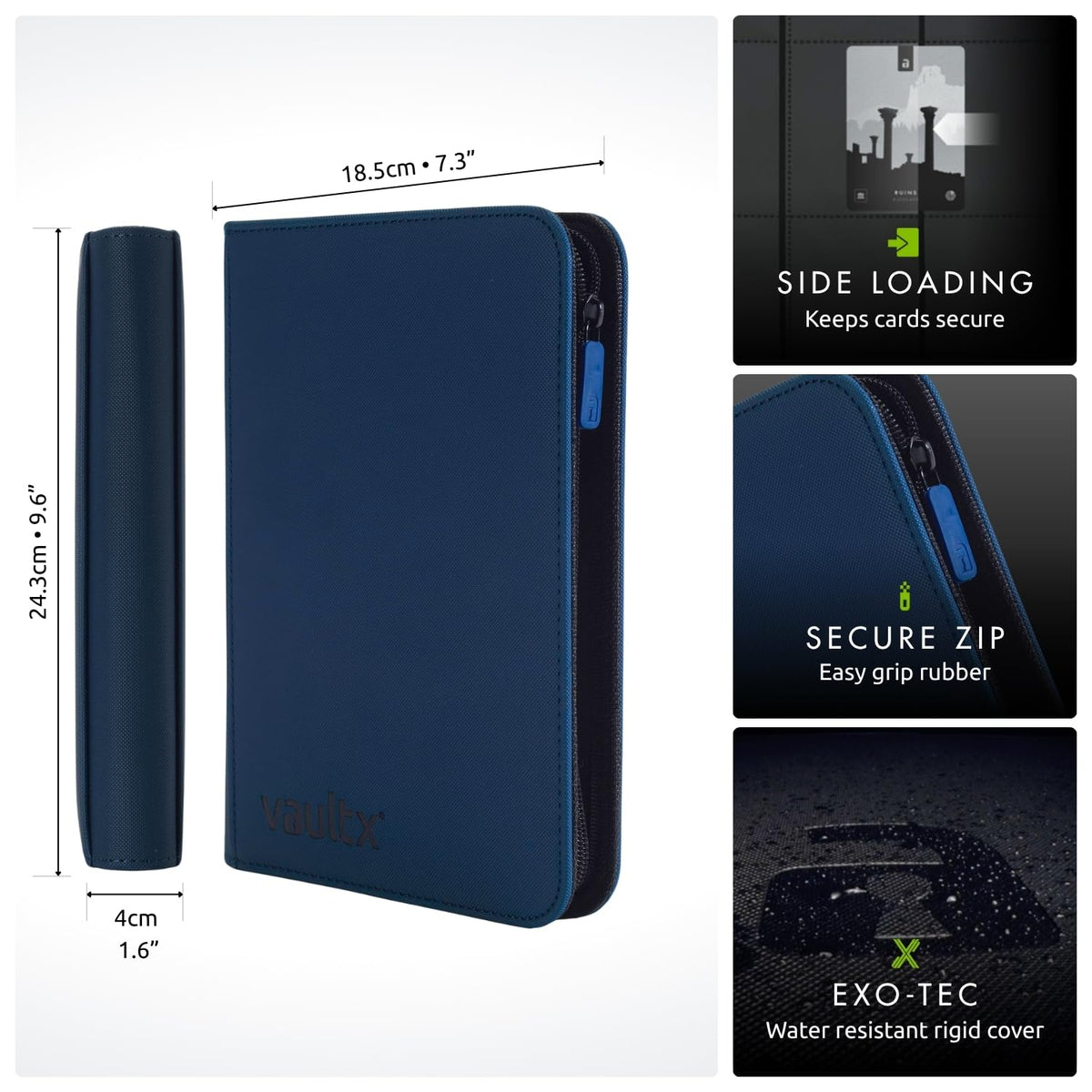 Vault X Exo-Tec cover close-up highlighting padded, water-resistant exterior
