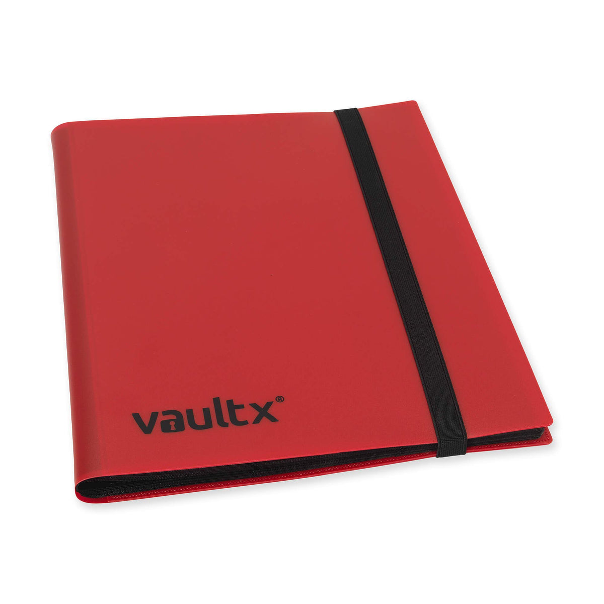 Vault X binder with elastic strap shown closed for reliable on-the-go use
