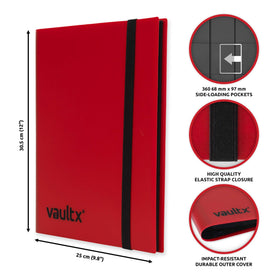 Vault X binder interior pages showing 9 pockets per page for 360 cards