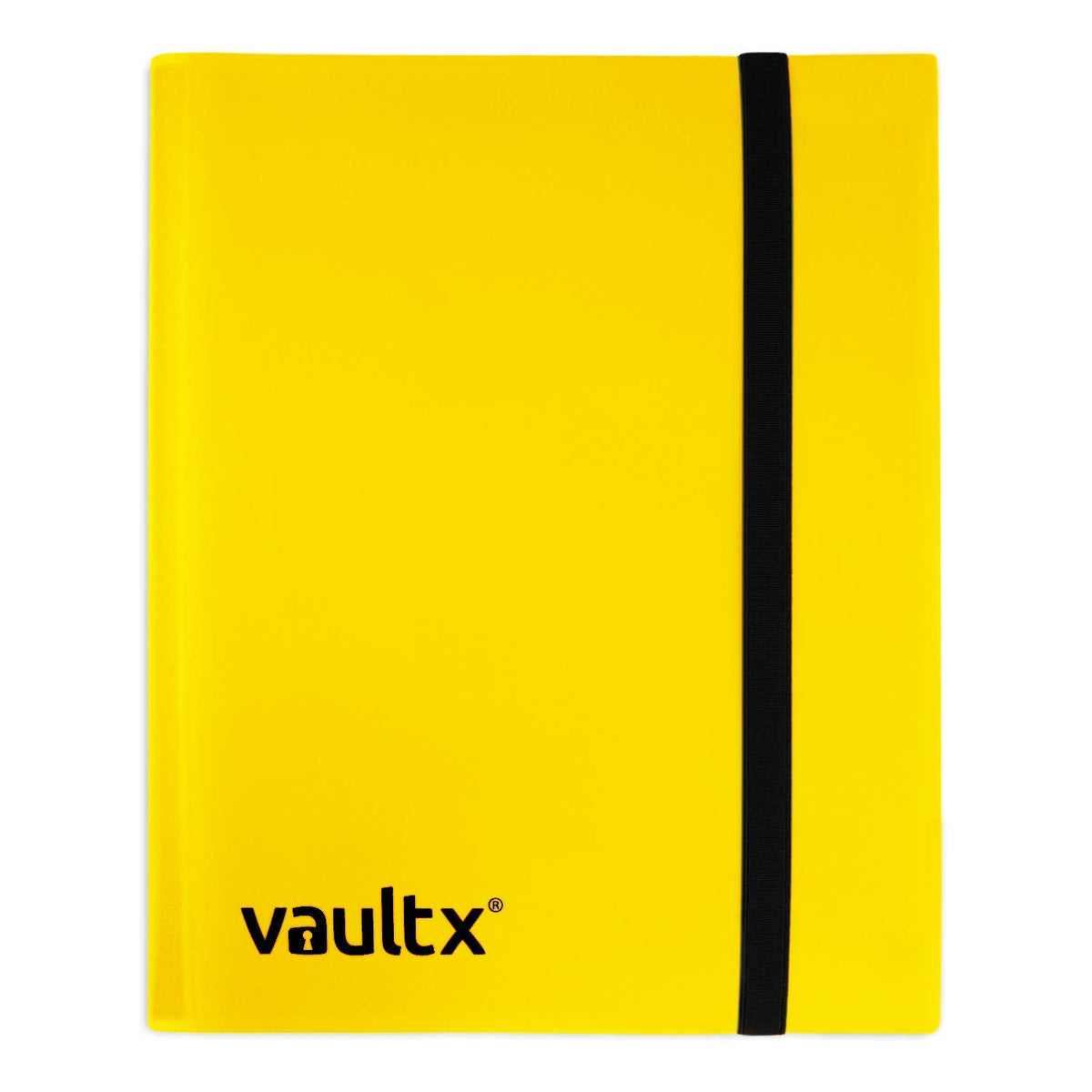 Vault X 9-pocket binder with yellow cover for organized card storage