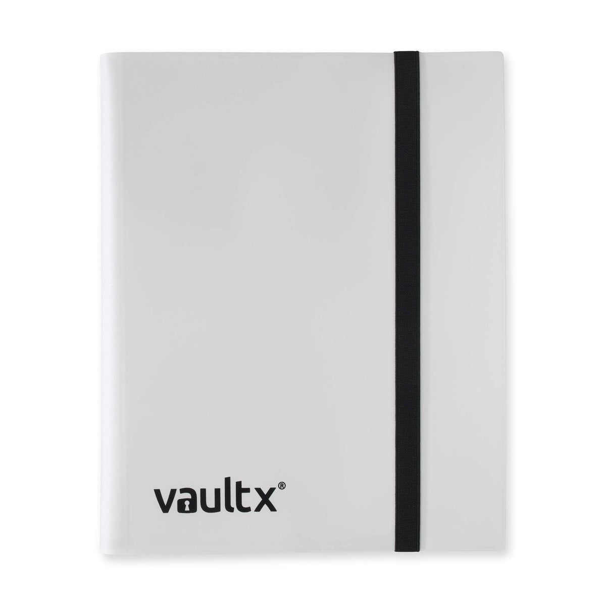 Vault X 9 Pocket Binder white front, durable organizer for 360 cards.