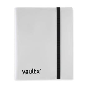 Vault X 9 Pocket Binder white front, durable organizer for 360 cards.