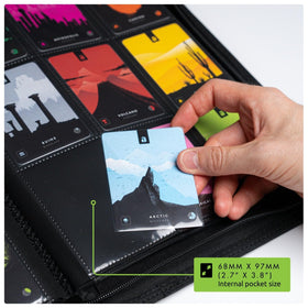 Vault X acid-free PVC-free interior helps preserve card quality.