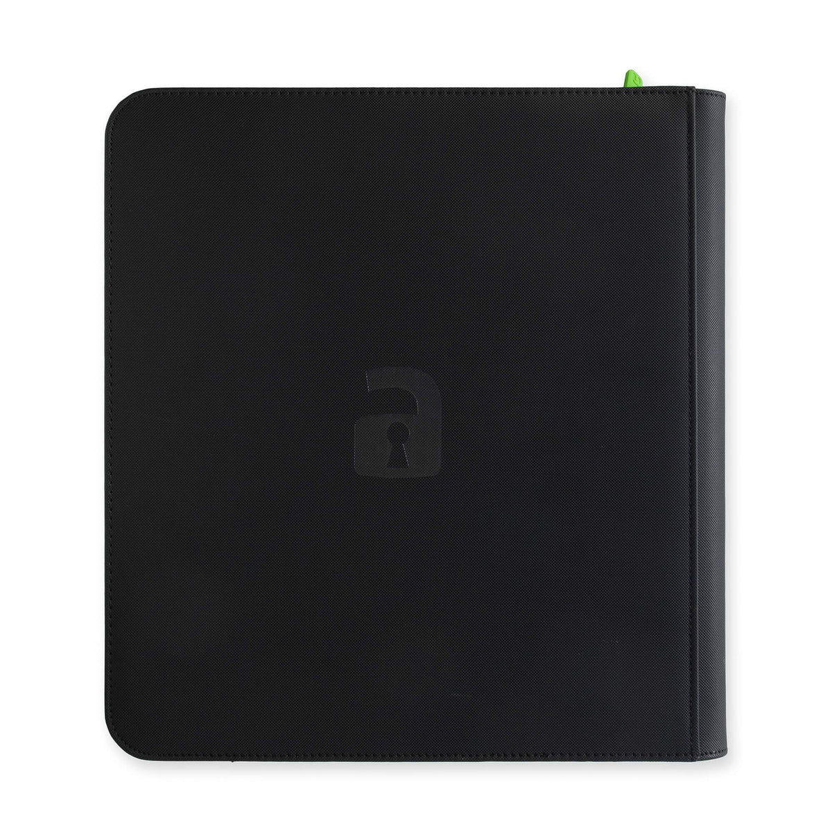 Sleek black binder designed for easy transport to events or showpieces