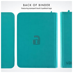Vault X compact teal binder: ideal on-the-go organization for card teams.
