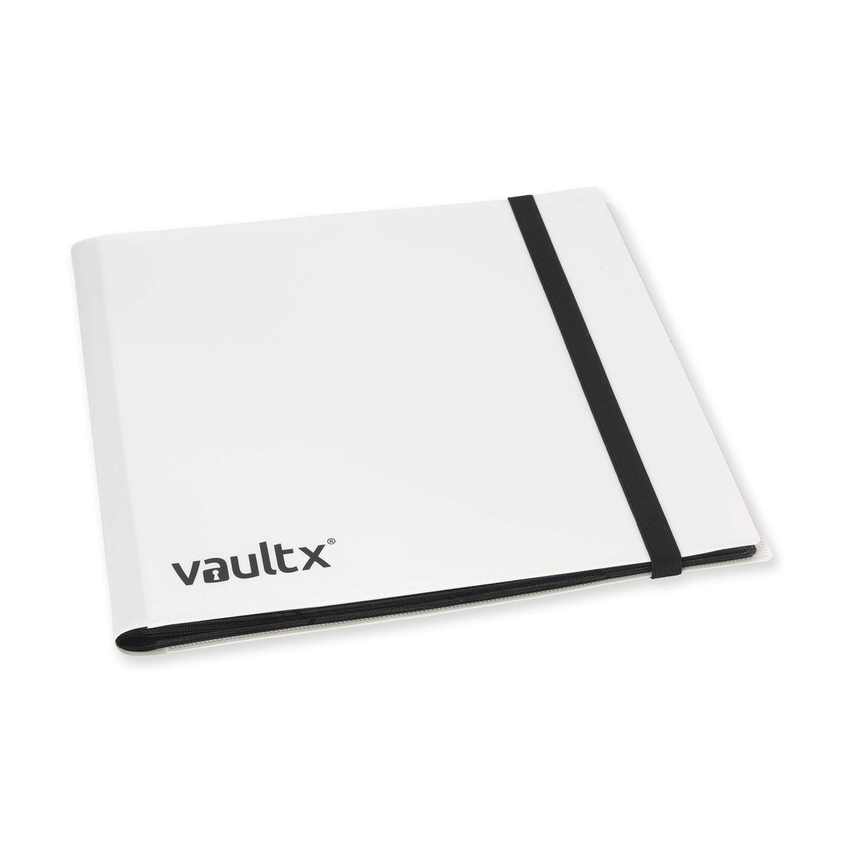 Vault X elastic strap keeps binder closed during transport.