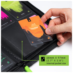Vault X Exo-Tec binder is compact for travel.