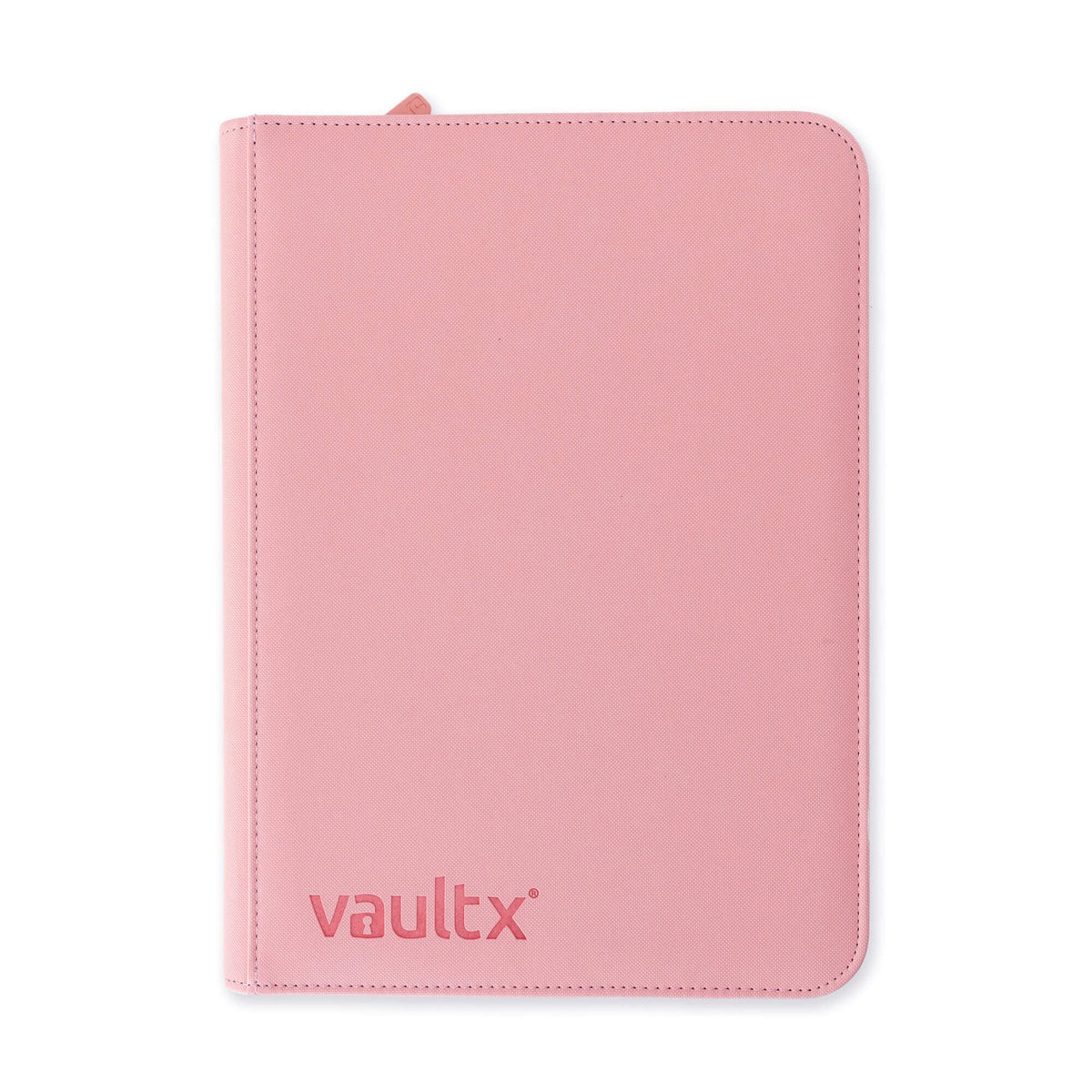 Vault X Exo-Tec pink binder dimension label shows size guide