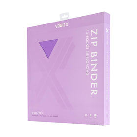 Vault X Exo-Tec binder side-loading pockets close-up for secure card retention