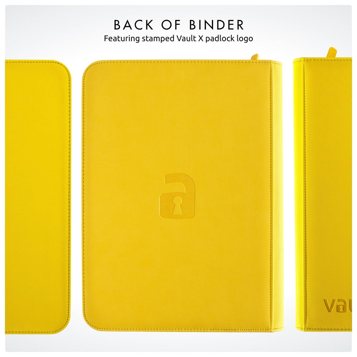 Vault X Exo-Tec binder yellow size is compact for easy display and transport.