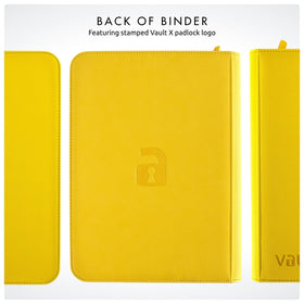 Vault X Exo-Tec binder yellow size is compact for easy display and transport.