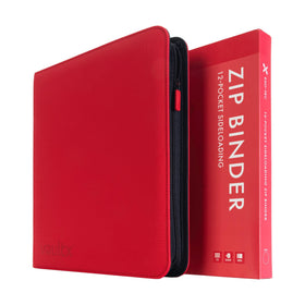 Vault X Exo-Tec cover in red protects cards with durable padding.