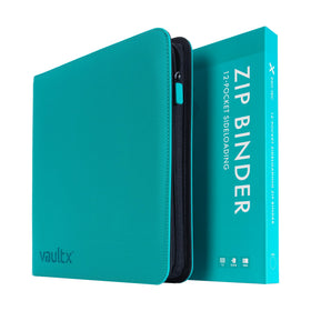 Vault X Exo-Tec cover Teal; padded, water-resistant exterior for card protection.