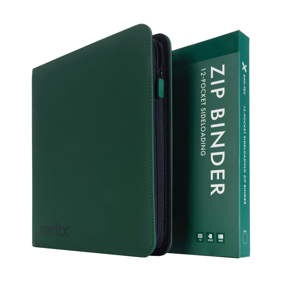 Vault X Exo-Tec green cover close-up showing durable padding and water resistance.