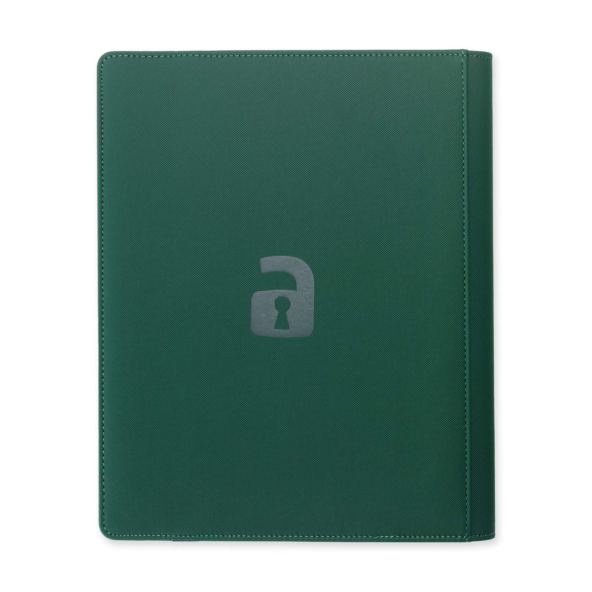 Vault X green binder ready for display and collection organization