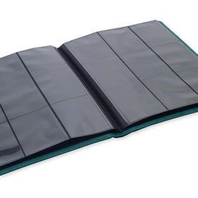 Vault X nine-pocket pages layout accommodating up to 360 cards
