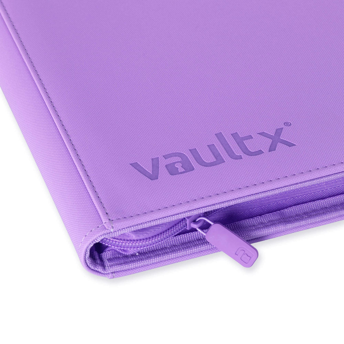 Compact binder dimensions and pocket sizes shown for Vault X storage.