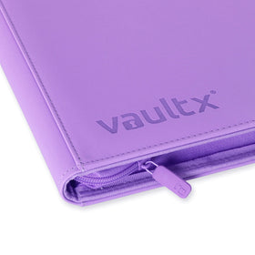 Compact binder dimensions and pocket sizes shown for Vault X storage.