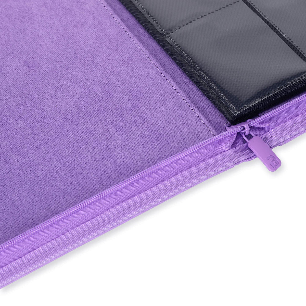 Vault X side-loading pockets ensuring secure card retention during transport.