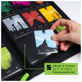 Vault X side-loading pockets enable quick card access during trades.