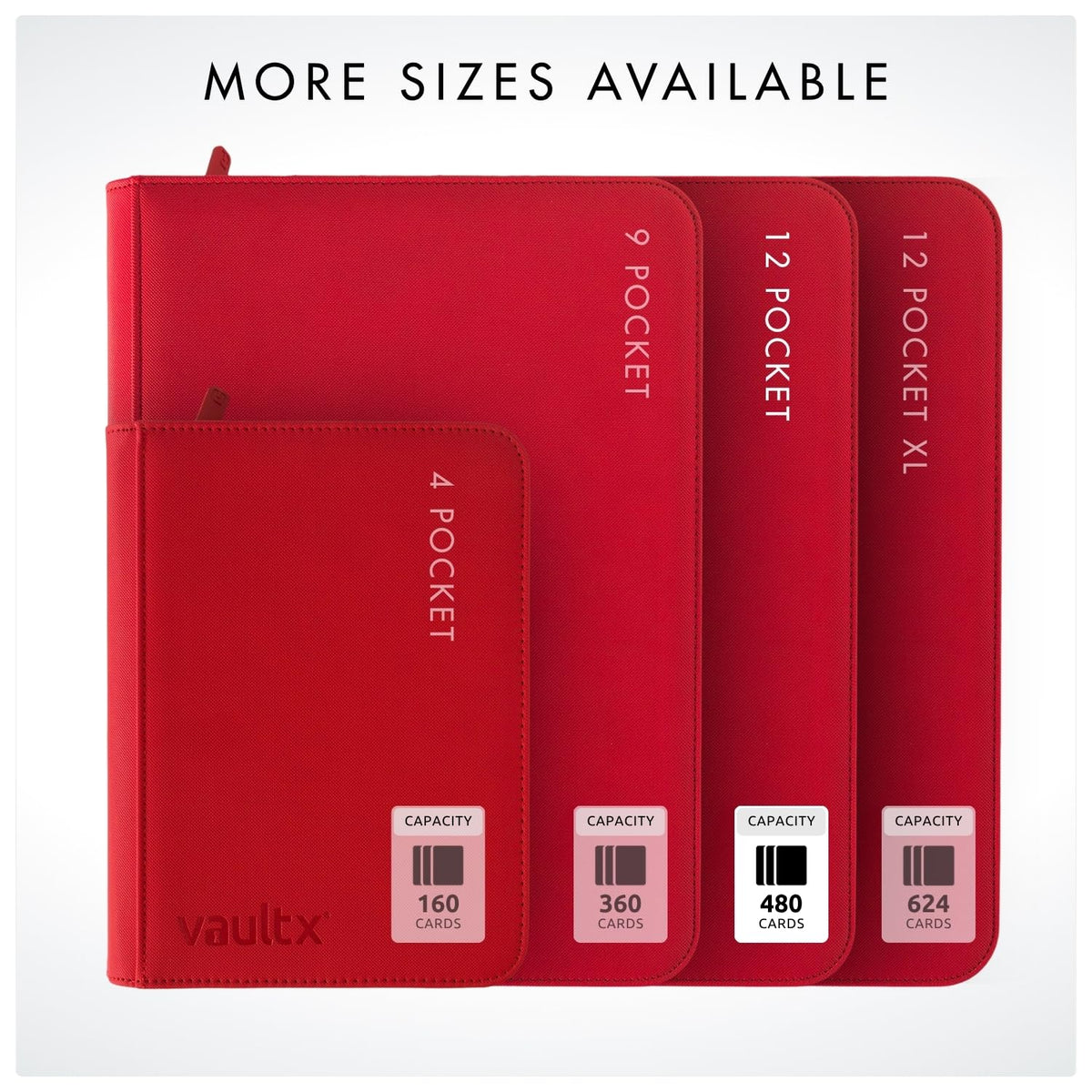 Vault X binder size 33x35 cm for standard cards.