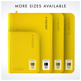 Vault X compatible with standard card sleeves for flexible protection and easy swaps.