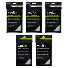 Vault X Soft Fit Sleeves Pack 1000: crystal-clear protection for standard trading cards.