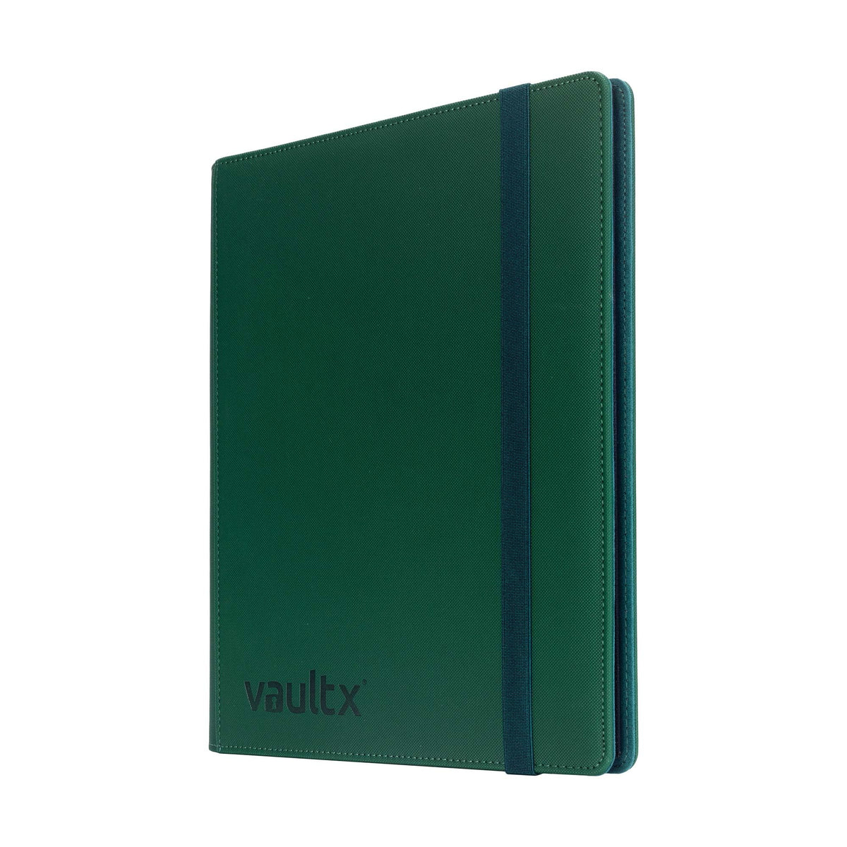 Vault X strap binder open revealing internal layout for organization