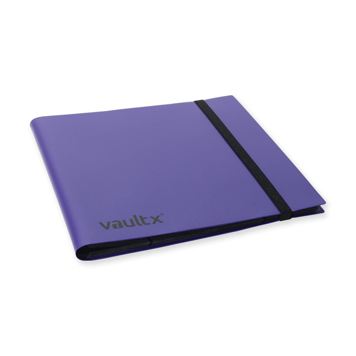 Vault X binder side-loading pockets closed for secure card containment.