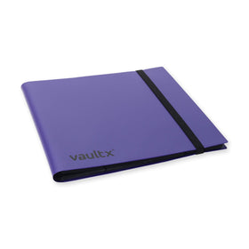 Vault X binder side-loading pockets closed for secure card containment.