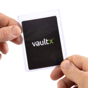 Vault X Toploaders internal 71mm x 97mm fit guides for standard cards.