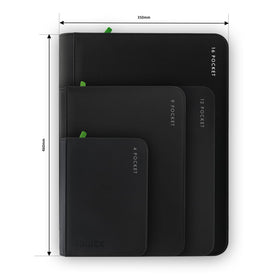 Vault X zip closure keeps cards securely enclosed during transport