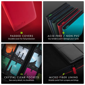 Vault X zipper closure keeps contents securely enclosed.