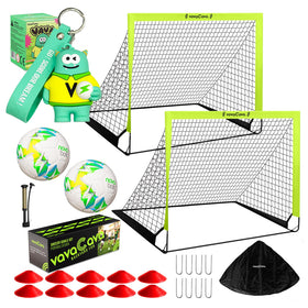 VavaCava 4x3 portable goals set ready for backyard matches and family play.