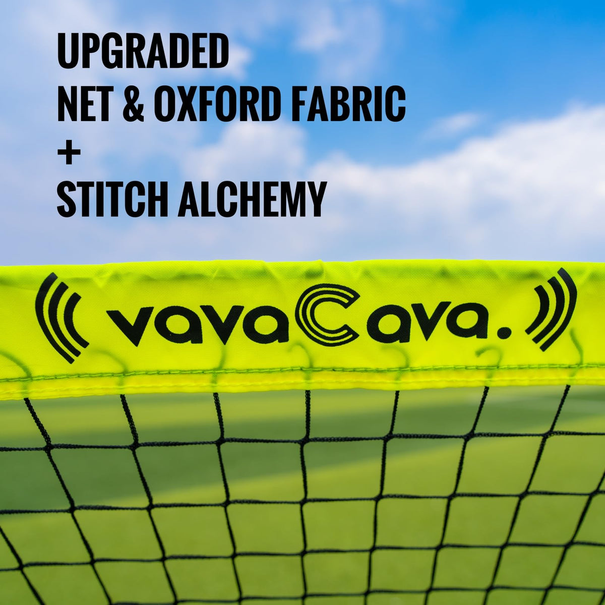 VavaCava complete outdoor soccer set supports family fun.
