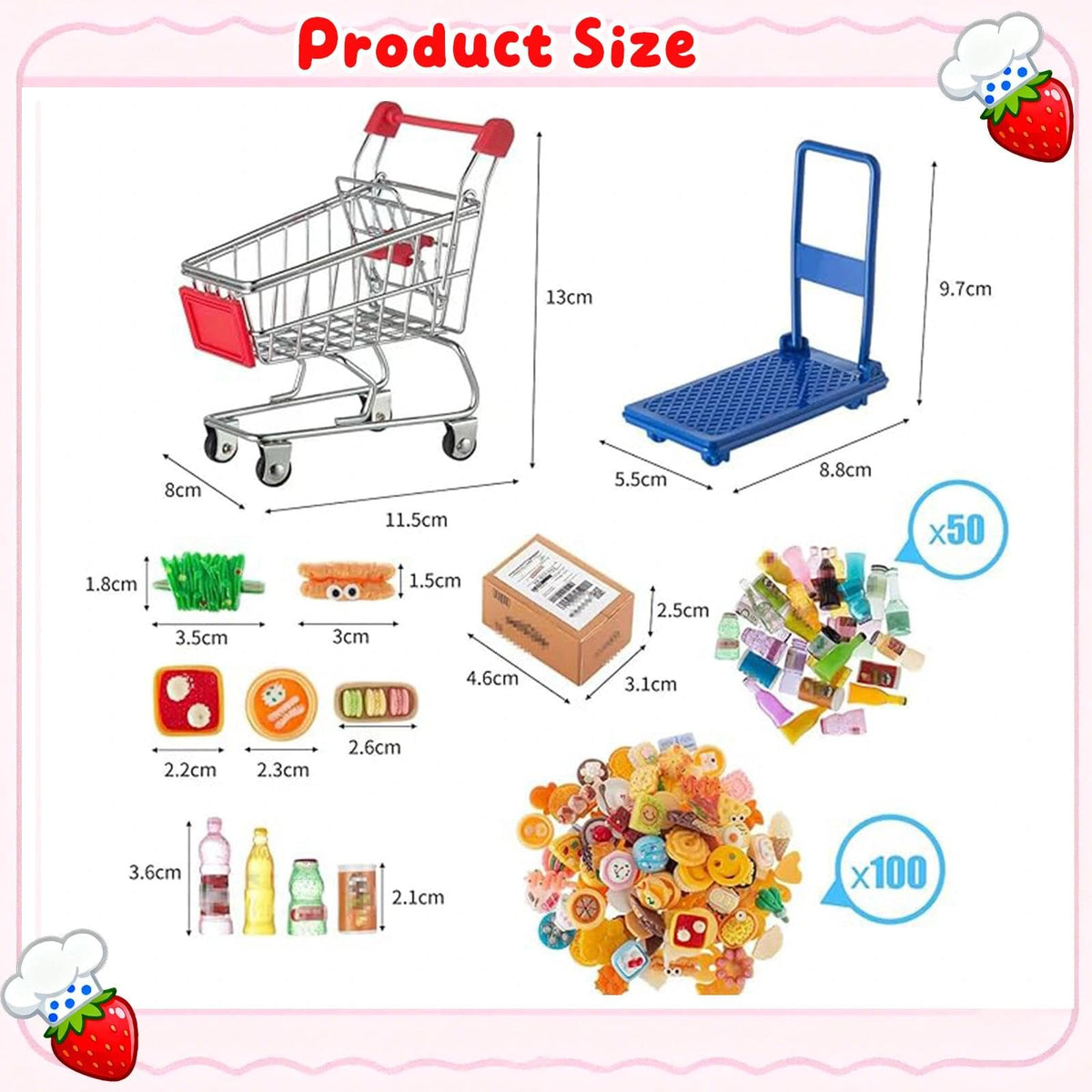 Vawuz flatbed hand trailers for versatile tiny prop displays and scenes.