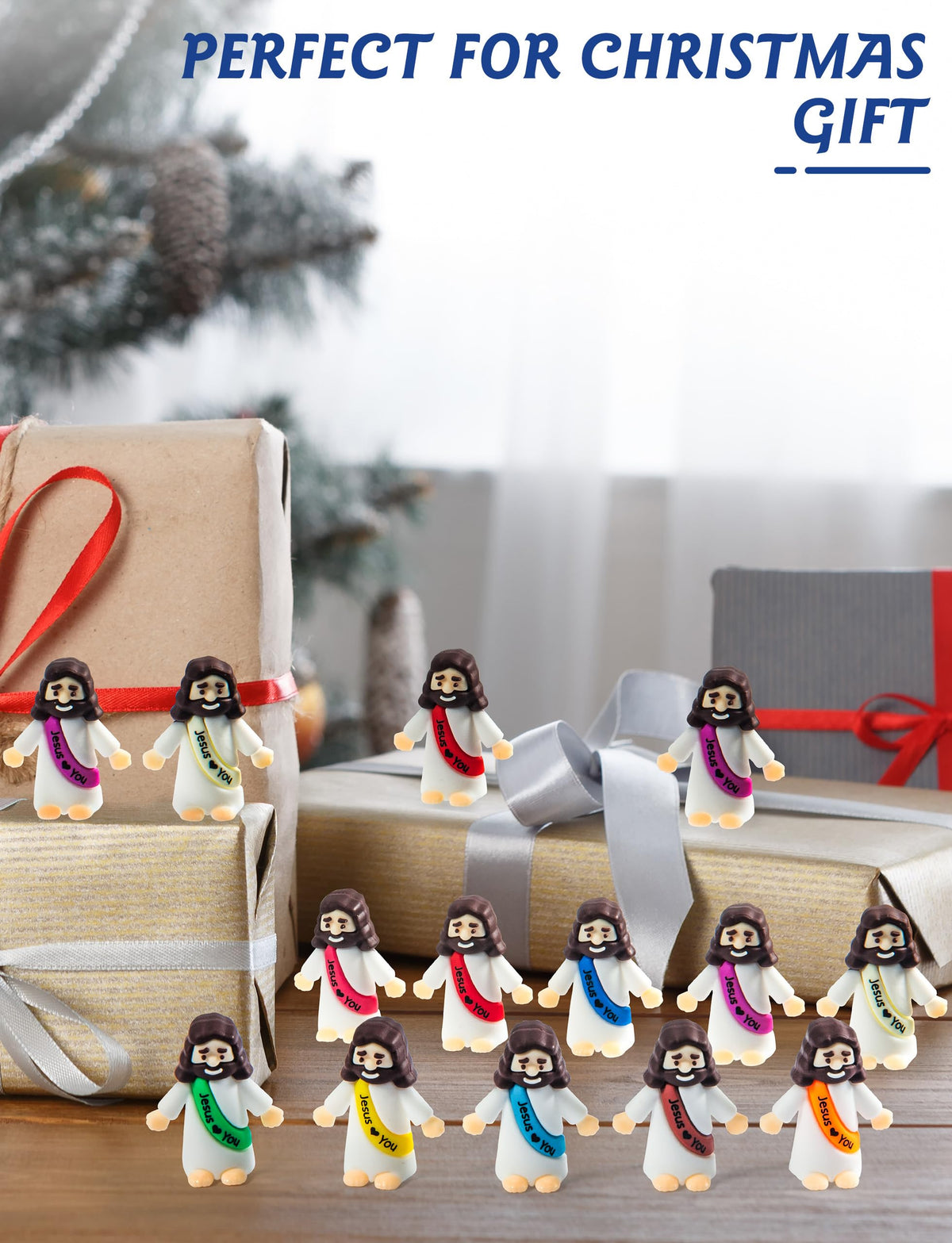 Vbiuox Jesus figurines for Easter egg hunts and party favors.