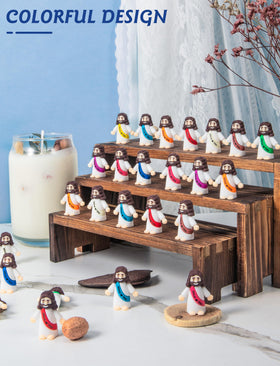 Vbiuox Pocket-sized Jesus figures ideal for crafts and devotion corners.