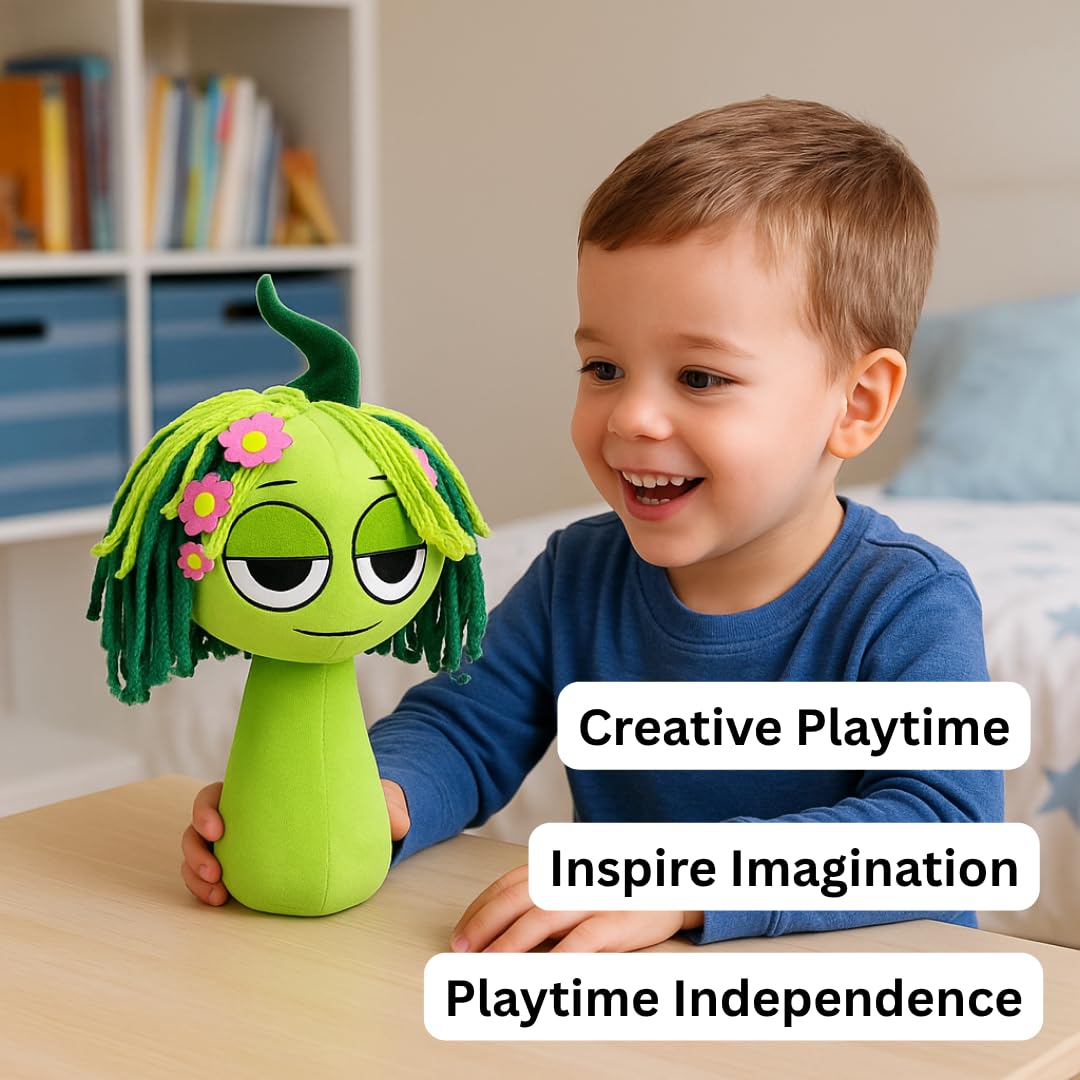 VbStar plush with embroidered face details for expressive pretend play