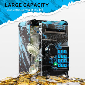 Vcertcpl ATM piggy bank ABS plastic durability for daily use