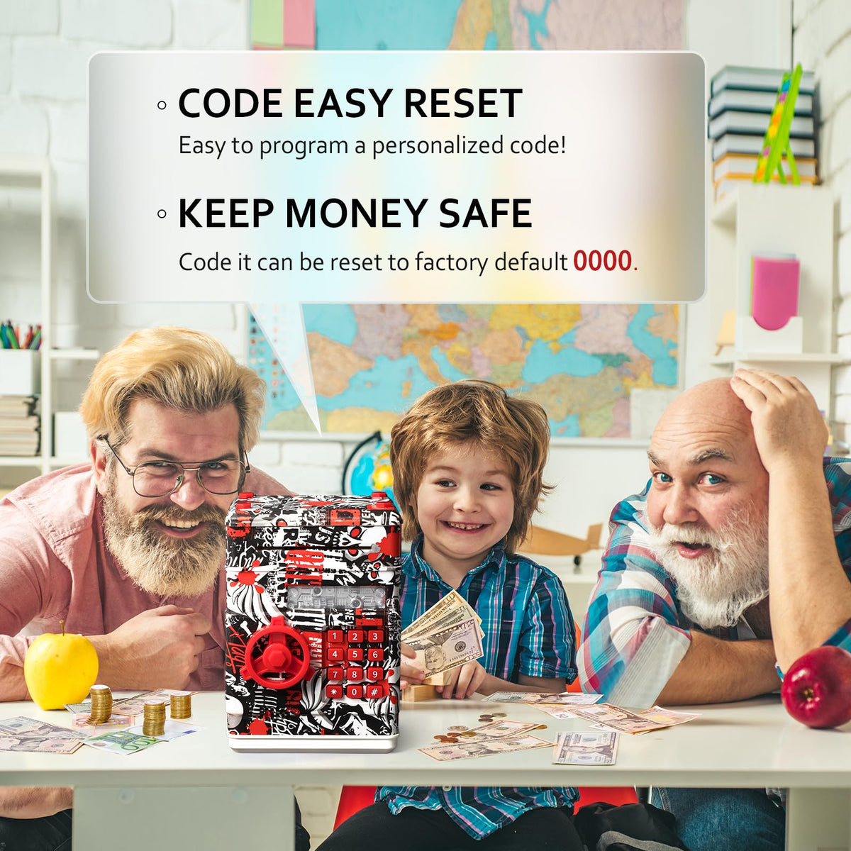 Vcertcpl ATM piggy bank password setup helps kids manage access.