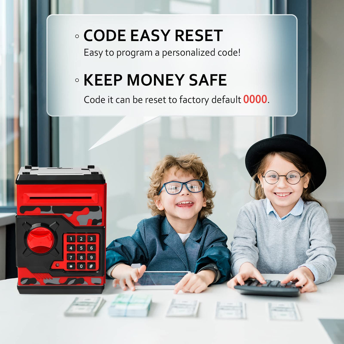 Vcertcpl ATM piggy bank password setup emphasizes personalized security and easy access
