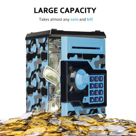 Vcertcpl camouflage blue-gray bill-slot view highlights auto grab function.
