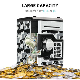 Vcertcpl camouflage gray money slot highlights versatile coin and bill storage