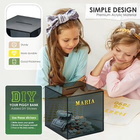 Vcertcpl savings jar suitable for kids and adults