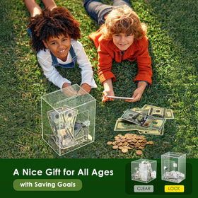 Vcertcpl locking piggy bank keeps money secure until you unlock
