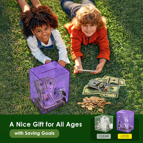 Vcertcpl Piggy Bank Locking Mechanism keeps funds secure.