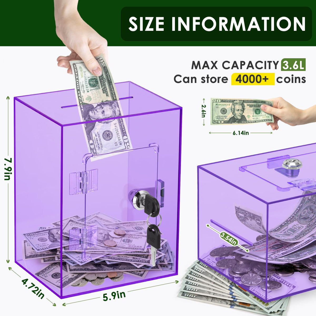 Vcertcpl Openable lid allows controlled access when needed.